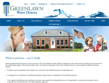 Tablet Screenshot of greenlawnwater.org